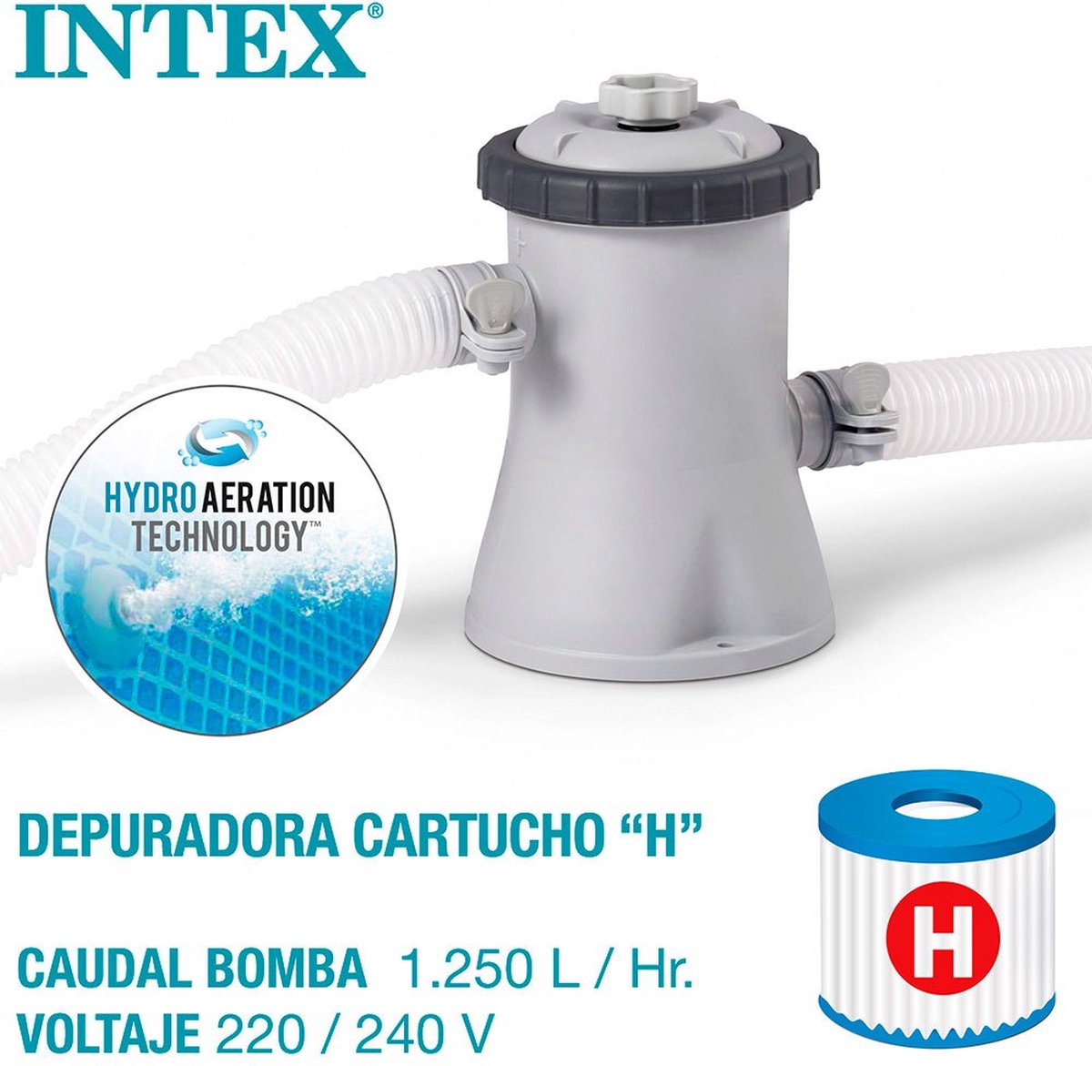 Intex Easy Set - Opblaasbaar Zwembad - 244x61 cm - Blauw