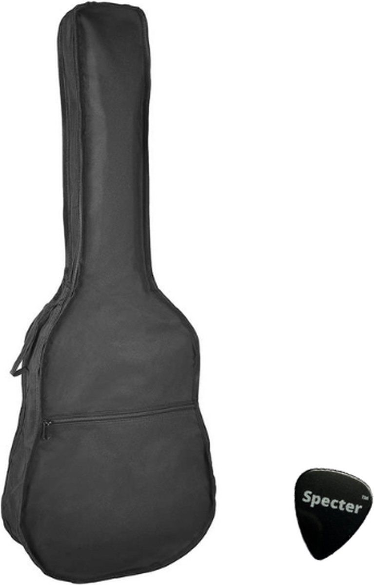Boston 4/4 Gitaartas voor Klassieke gitaar met Specter Plectrum - Gitaarhoes