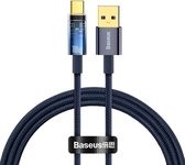 Baseus Explorer Series USB naar USB-C Kabel 100W Blauw 1 Meter