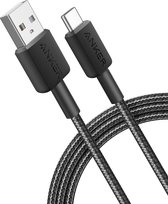 Câble USB-A vers USB-C tressé Anker 322 1,8M Zwart