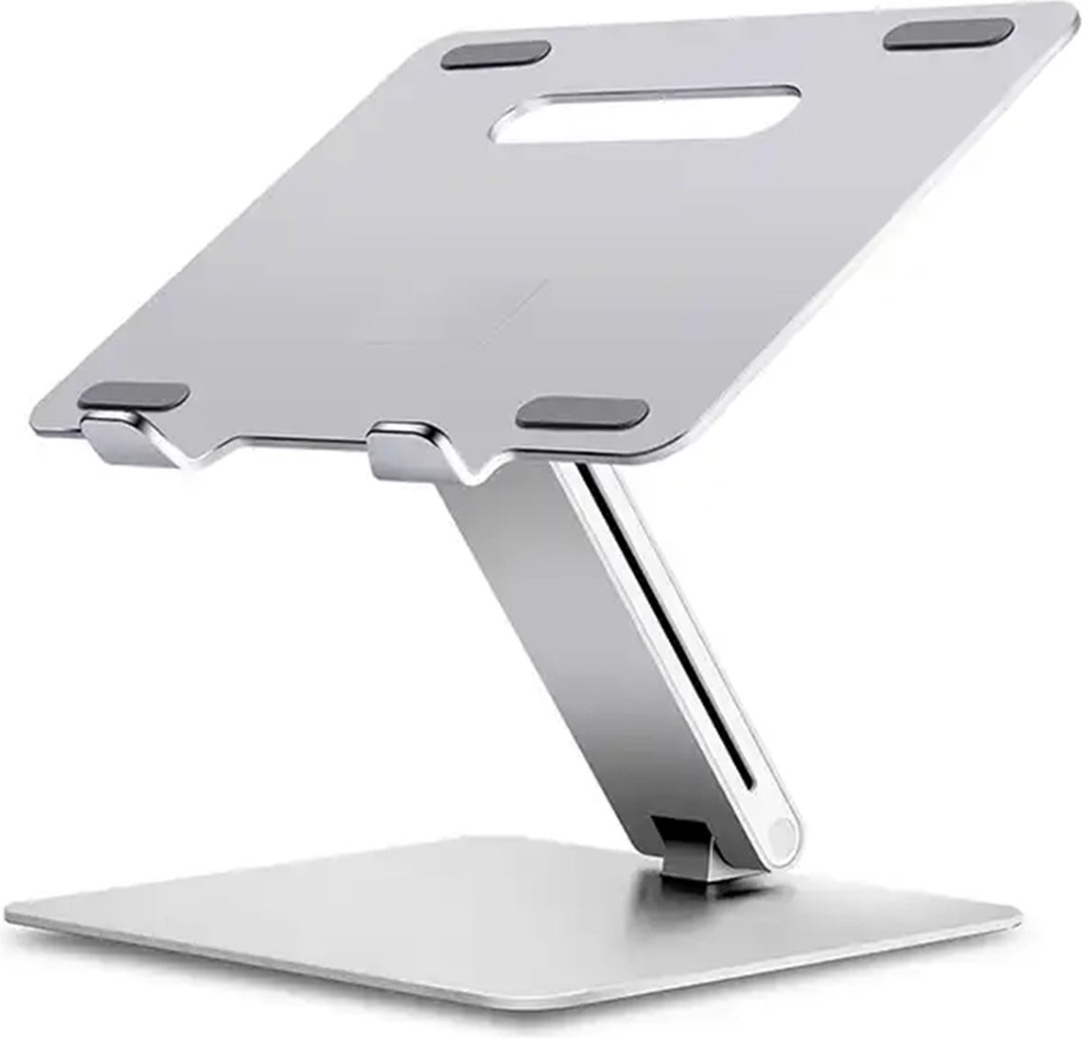 Laptop standaard - Tablet standaard - Laptop houder - Tablet houder- Verstelbare standaard - Zilver