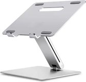 Laptop standaard - Tablet standaard - Laptop Houder - Tablet houder- Verstelbare standaard - Zilver - Aluminium - Duurzaam- Opvouwbaar - Makkelijk mee te nemen - Stevig - Thuiswerken - Betere Houding - Bureau Standaard - Stijlvol Design