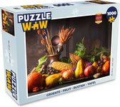 Puzzel Groente - Fruit - Rustiek - Tafel - Legpuzzel - Puzzel 1000 stukjes volwassenen