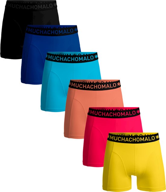Muchachomalo Heren Boxershorts - 6 Pack - Maat M - 95% Katoen - Mannen Onderbroeken