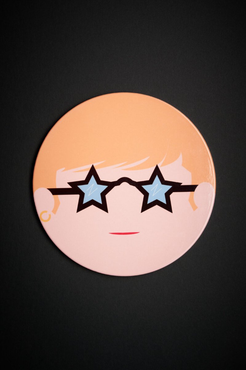 BLOGO Design Keramiek / Kurk panonderzetter "THE ROCK - ELTON JOHN" The Icons Collection Limited Edition D20cm Gewicht 400 gr