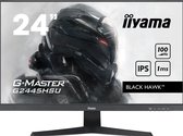 Iiyama G- Master Black Hawk G2445HSU-B1 - Moniteur LED- 24" IPS - 1920 x 1080 Full HD - 100Hz - 250 cd/m² - 1300:1 - 1 ms - HDMI, DisplayPort, 2x USB - Haut-parleurs - Zwart