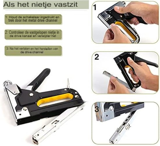Nagelpistool, perslucht, handmatig boutschietapparaat