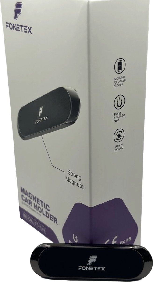 Fonetex Veelzijdige Magneet Autohouder: Sterke Magneet, Breed Plakbaar, Gemakkelijk Oppakken voor Diverse Apparaten!