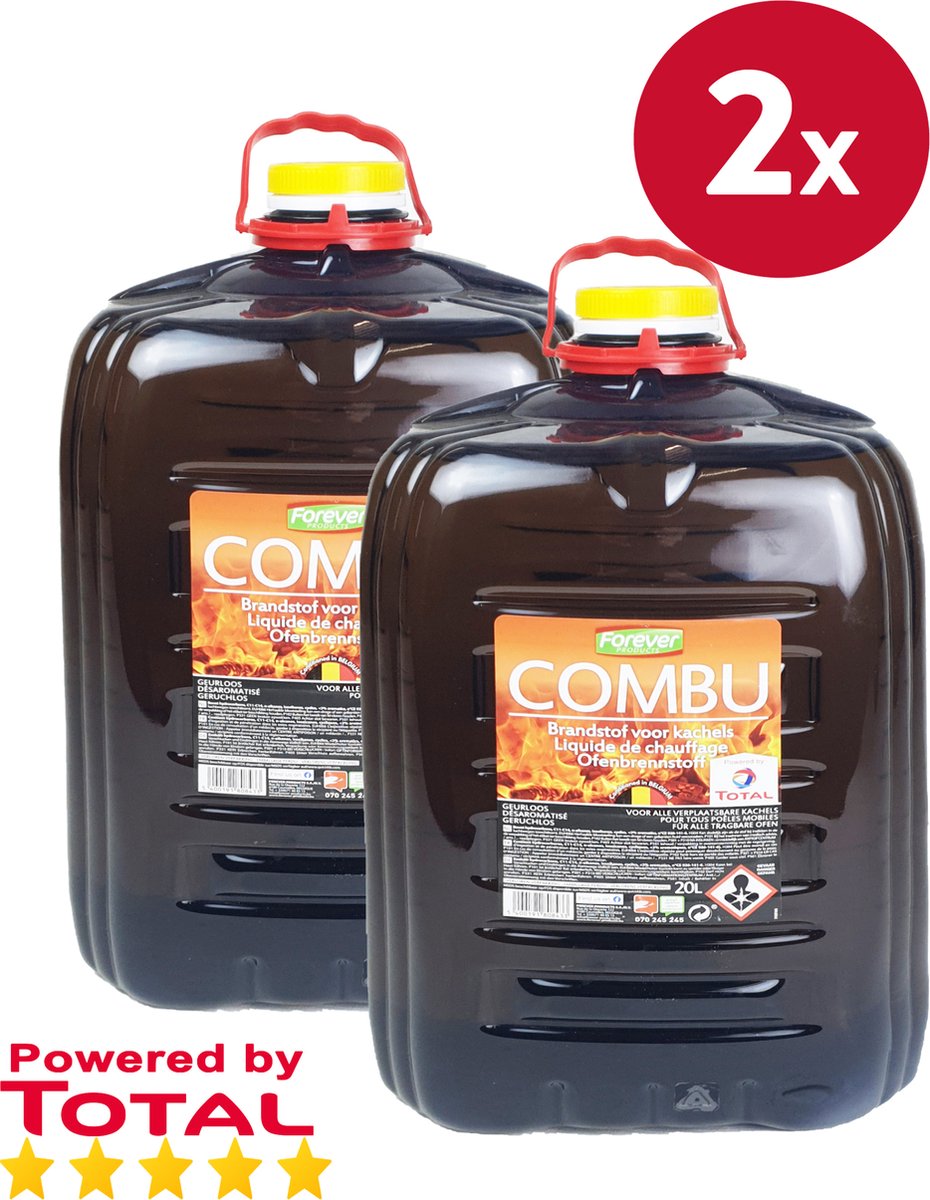 COMBU Extra Pure Petroleum 20 litres plus pompe à main - Combustible pour  poêle sans