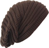 ASTRADAVI Slouchy Beanie Hats - Muts - Warme Unisex Skimutsen Hoofddeksels - Herfst Winter Slouchy Mutsen - Bruin