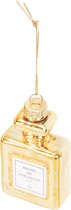 Housevitamin Kerst Ornament - Parfum - Kerstbal - Glas - Goud - 5x2,5x9cm