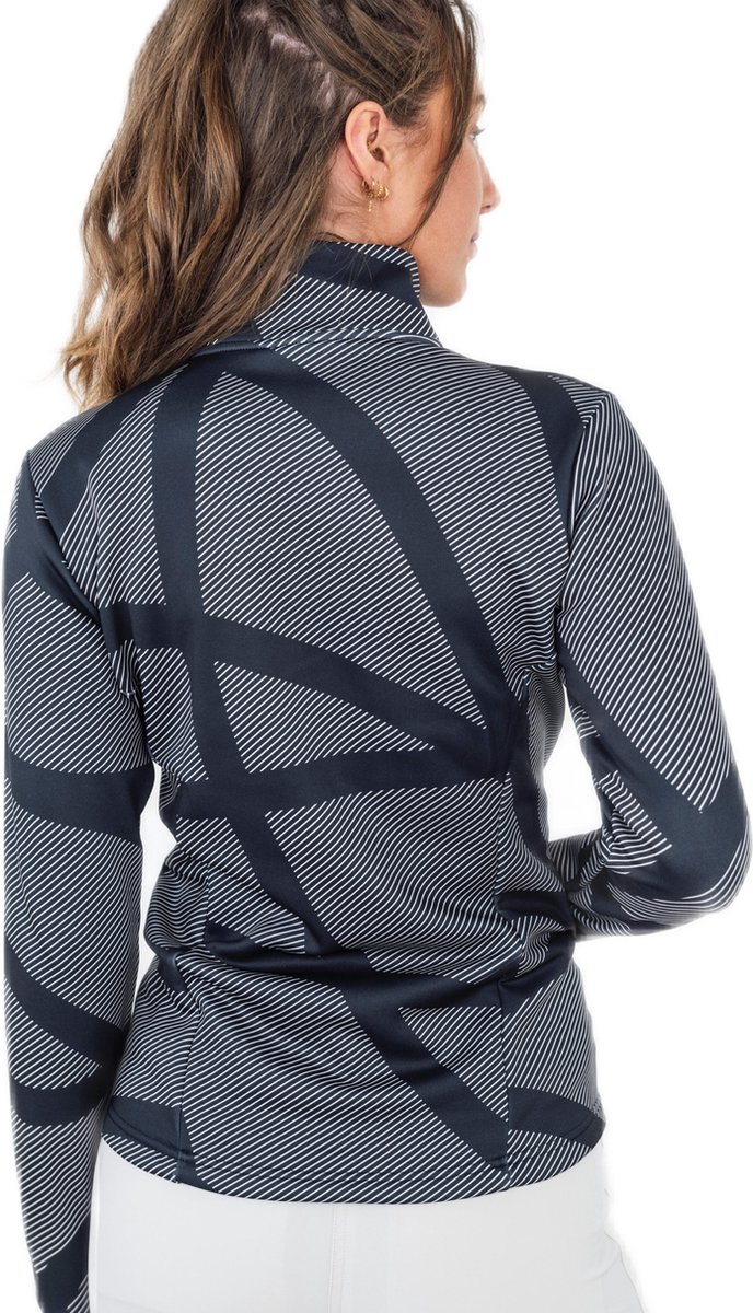 Func Factory dames Technische Fleece Jasje Jade zwart/wit 38 van Func Factory — afbeelding 3