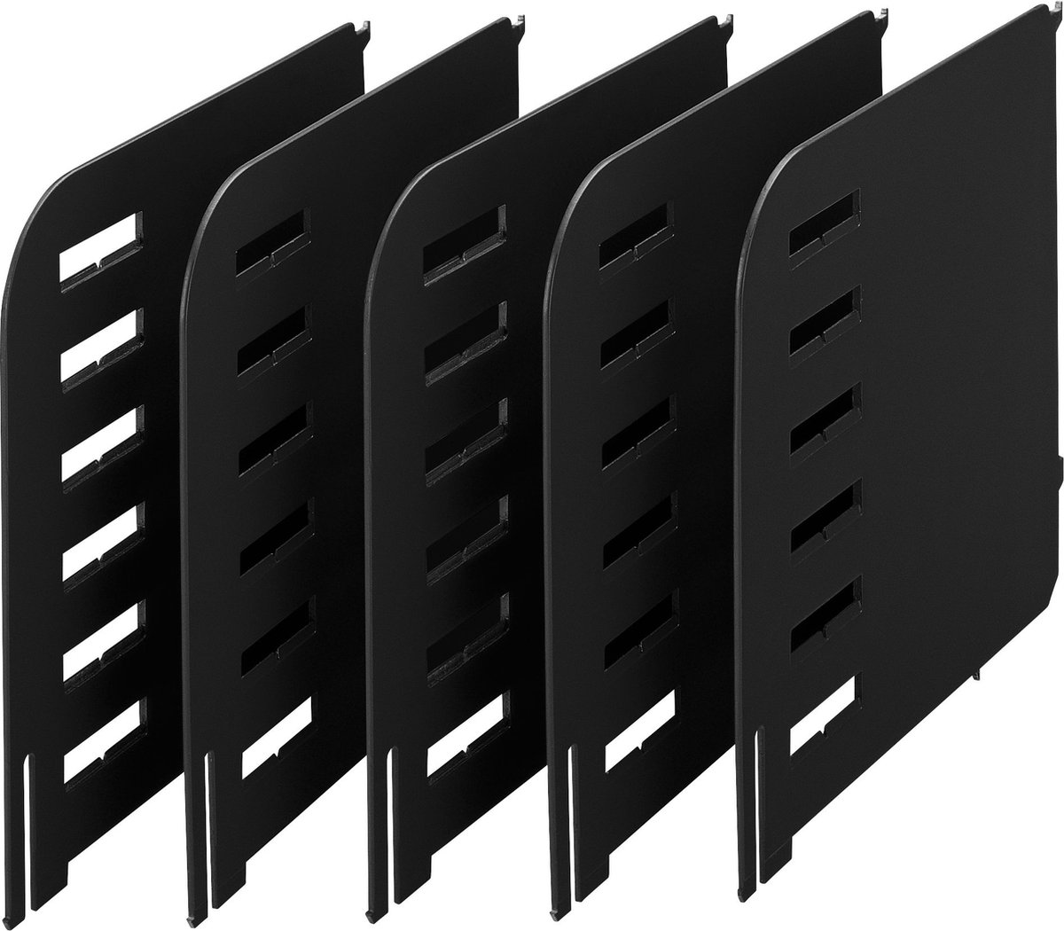 styro® scheidingswand, voor sorteerstation Styrorac, 5 stuks, zwart