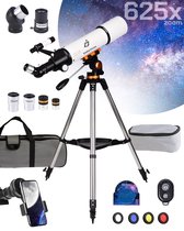 StellarVision Telescoop 625X Vergroting - Sterrenkijker incl. 8 lenzen - Verstelbaar Statief - E-Book - Afstandsbediening - Voor Beginners / Volwassenen / Gevorderden / Kinderen