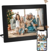 Homezie Digitale fotolijst - Frameo app - Zeer hoge resolutie 1280*800 scherm - 10 inch Touchscreen scherm - Vernieuwd HD IPS Scherm - Digitale fotolijst met wifi