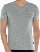 Heren Onderhemd - %100 Katoen - T-shirt - Korte mouwen - Ondershirt - Maat XL - Grijs - 3 pack