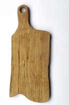 Houten plank hapjes- houten serveerplank met handvat - houten dienblad van Esdoornhout 45 cm handgemaakt