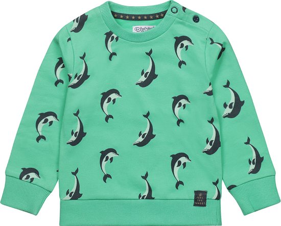 Pull Garçons Dirkje R-SURF VIBES - Vert vif - Taille 74