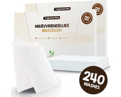 Mr. Green Mind Wasstrips ECO 240 Wasbeurten Parfum Vrij Wasmiddel Milieuvriendelijke Wasstrips Wasmiddel Voordeelverpakking incl. wasverzachter