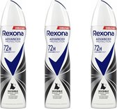 Rexona Invisible Diamond 72 H Spray 3 x 150 ml