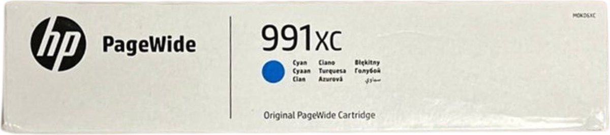 HP PageWide cyan inkt cartridge S4A M0K06XC. 991xc