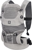 Porte-bébé Dooky - Terra Nova - 3,5-15kg - Grijs - Portable 3 façons - Siège ergonomique position M - Ajustable - Respirant