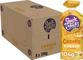 Snack A Jacks Rijstwafel Cheese - Tussendoortje - 8 x 104 gram