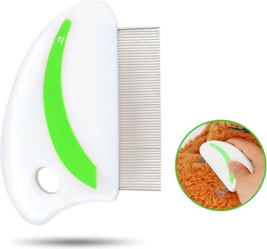 Prontocare® vlooienkam – langhaar – wit & groen