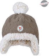 Lodger Bonnet bébé hiver - Doublure polaire - Bon ajustement - 3-6M - Marron