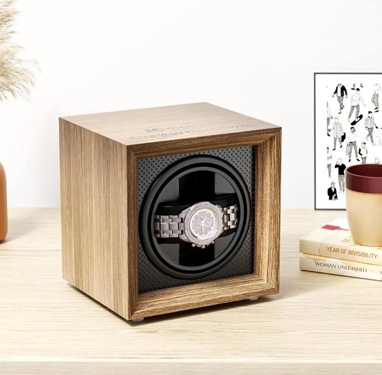 Foto: Luxe watchwinder hout automatische horloge winder horloge opwinder horlogebox