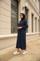 Tuniek trui jurk lang hijab | Blauw