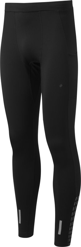 Ronhill Men's Tech Afterhours Tight-Black/Charcoal/Rflct