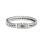 SILK Jewellery - Zilveren Armband - Chevron - 420.23 - Maat 23