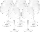 Depa Cocktail glas - 8x - transparant - onbreekbaar kunststof - 860 ml - Feest glazen