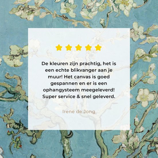 Toile - Peinture Van Gogh - Fleur d'amandier - Fleur - Maîtres anciens - Vincent van Gogh - 120x80 cm - Décoration de chambre - Chambre