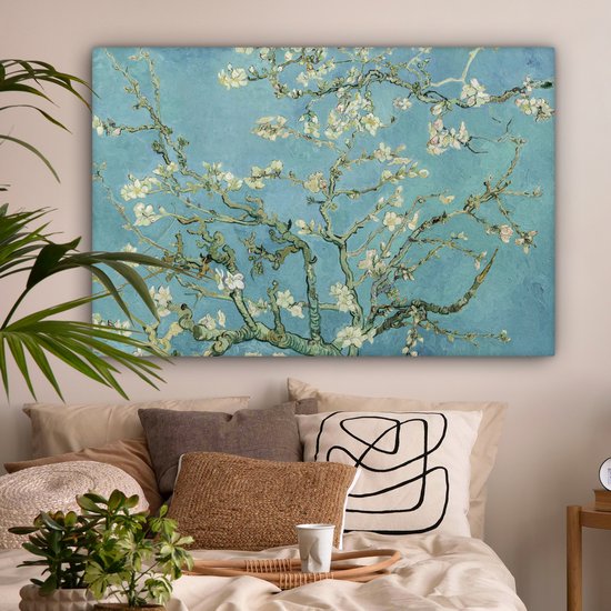 Toile - Peinture Van Gogh - Fleur d'amandier - Fleur - Maîtres anciens - Vincent van Gogh - 120x80 cm - Décoration de chambre - Chambre