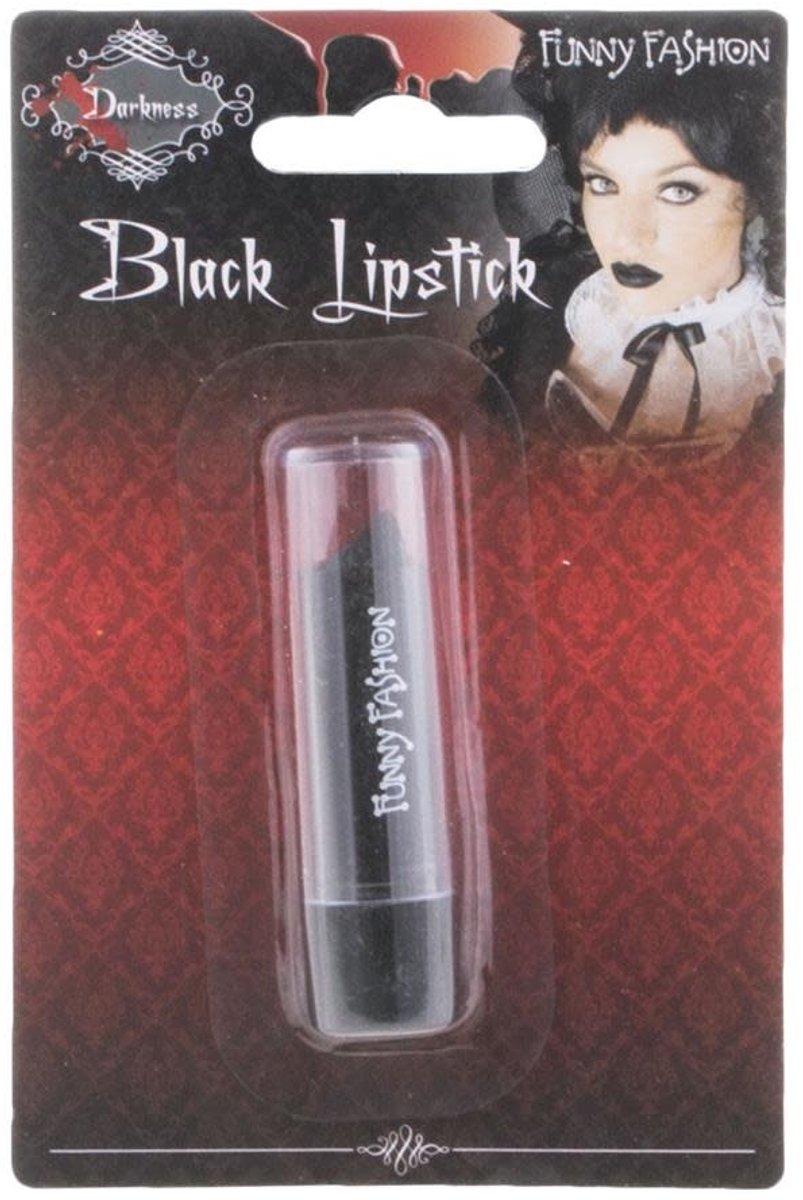 Zwarte lippenstift Halloween