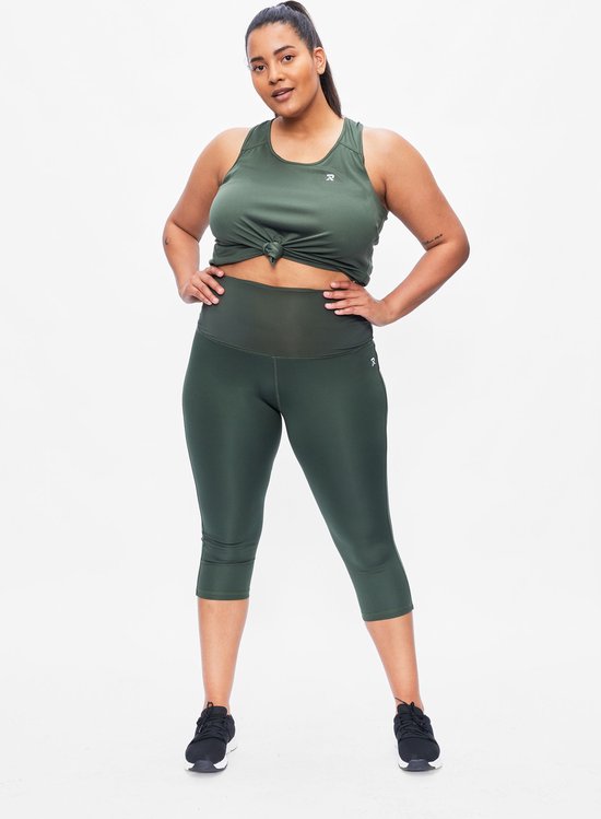 Redmax Sportlegging Dames Corrigerend Perfect RMXYara - Sportkleding - Geschikt voor Fitness en Yoga - Dry Cool - Fitness Legging - Driekwart - Korte Legging - Corrigerend - Groen - 44 van Merkloos — afbeelding 3