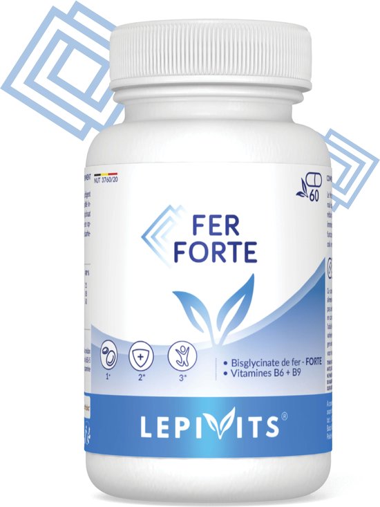 IJzer Forte | 60 plantaardige capsules | Biobeschikbaar Ijzer + Actieve...