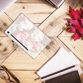 Leuk Hoesje Geschikt voor Samsung Galaxy Tab S9 Cover Mooie Bloemen met doorzichte zijkanten