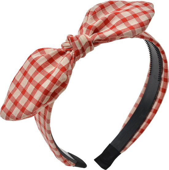 Clayre & Eef Hair Band Ladies Rouge Wit Synthétique Bandeaux cheuveux Femmes