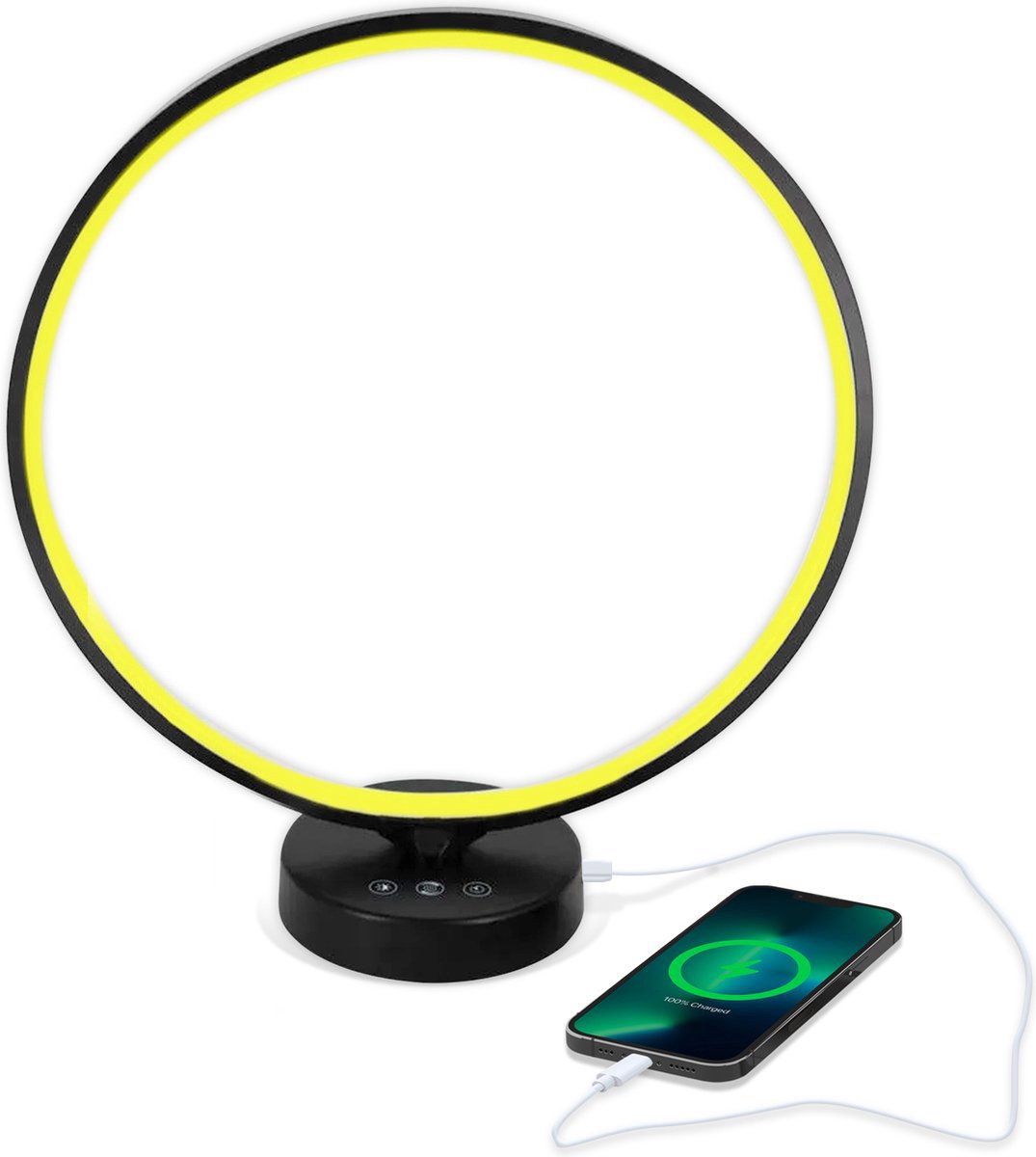 Bolt Electronics ® Tafellamp – Moodlamp – Lichttherapielamp - Moodlight – Daglichtlamp –  Wit licht – Zwart - Bolt Electronics®