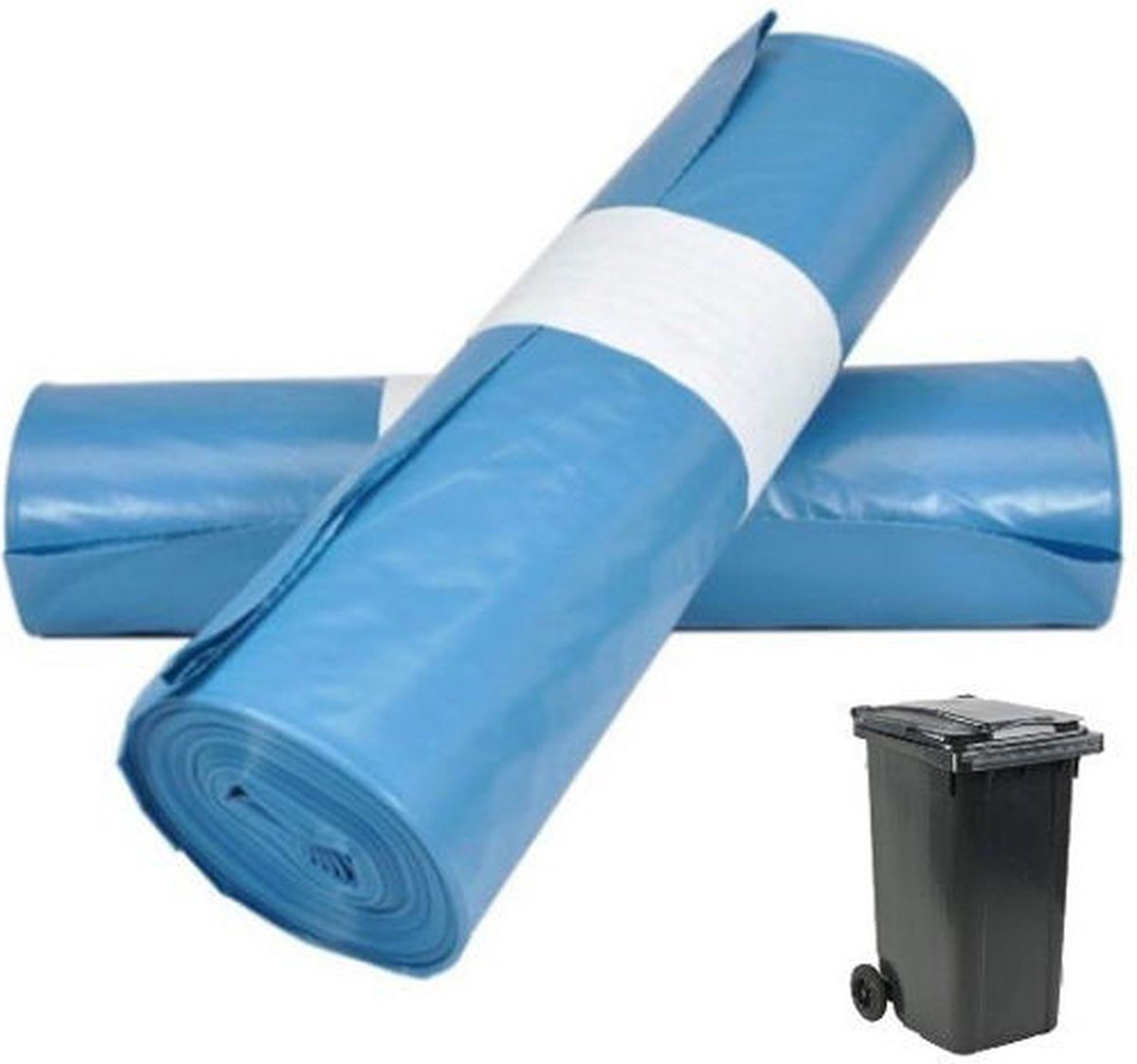 Containerzakken LDPE 65/25 x 140cm T 70 blauw -240Ltr.
