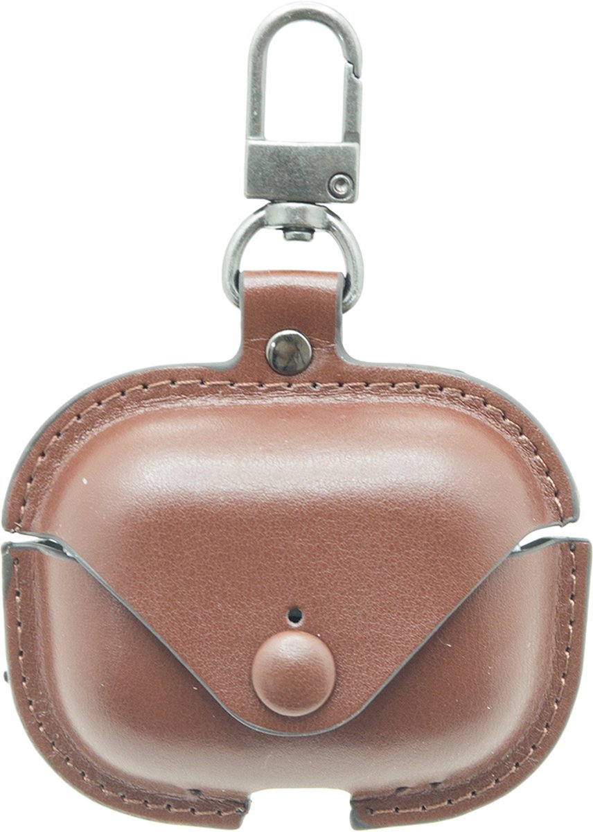 Premium Hoesje Geschikt Voor Airpods 3 Case Bruin Oplaadcase Leer