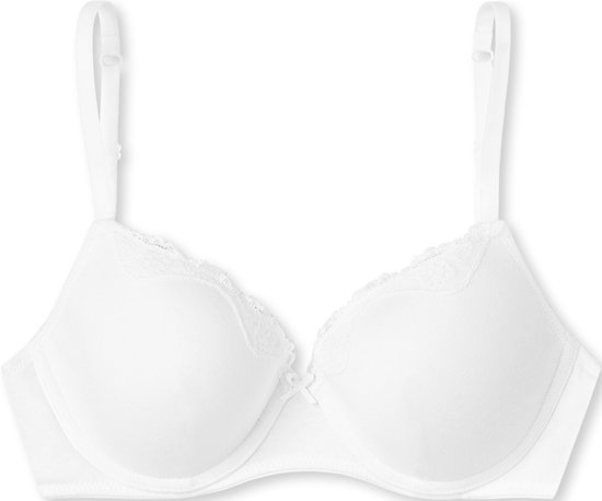 SCHIESSER Soutien-gorge Pure Cotton (lot de 1) - soutien-gorge à armatures femme blanc - Taille : 80C