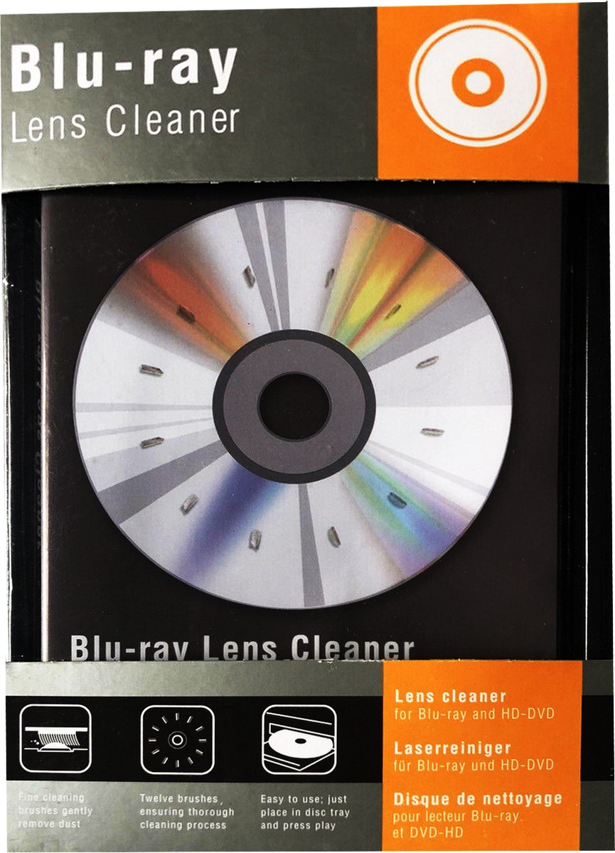 Vivanco DC2 Blu Ray et DVD Laser Lens Cleaner disque