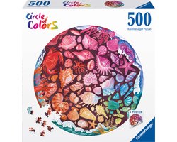 foto van Ravensburger Circle of Colors Seashells - Legpuzzel - 500 stukjes