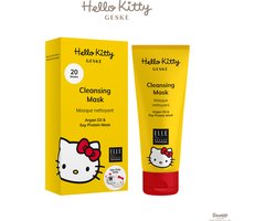 GESKE x Hello Kitty | Reinigingsmasker | Eenvoudig aanbrengen met het Sonic Warm and Cool Mask | Zuiverend verzorgend masker | Gezichtsmaskers voor dames en heren | Vegan formule zonder dierproeven