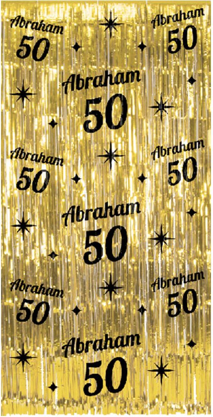 Foto: Paperdreams deurgordijn classy party abraham 50 jaar 100x200cm 