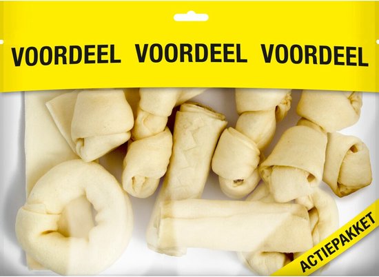 Voskes Blanke Kauwkluiven Mix - 2 x 420 gr - Voordeelverpakking